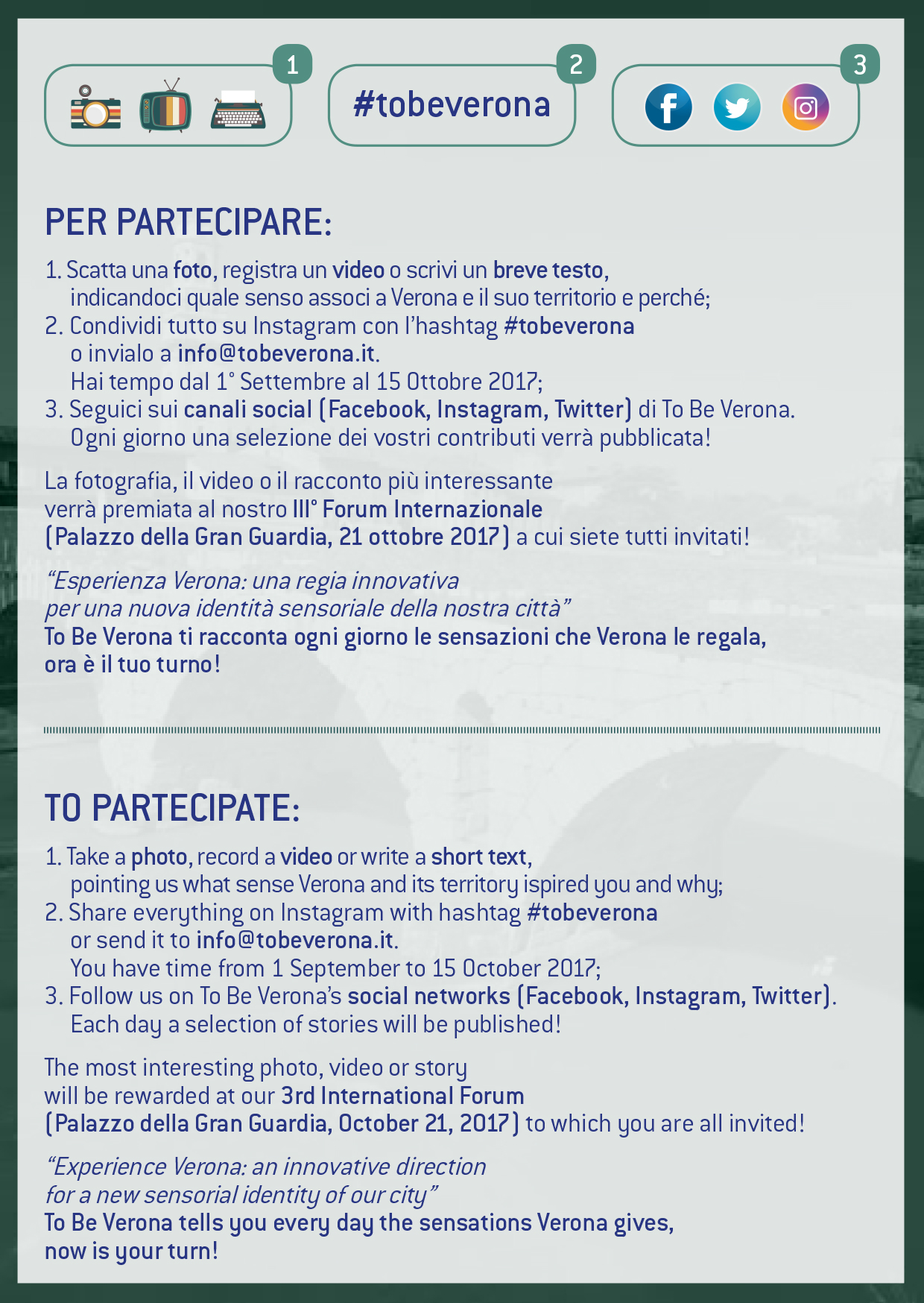 Social Contest To Be Verona